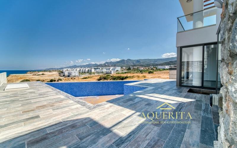 Beachfront Villa with Pool in BAHCELI Kyrenia North Cyprus