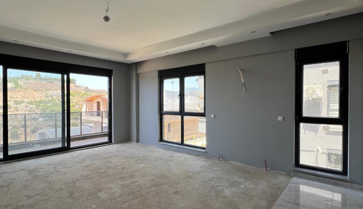 New 3 Room Apartment with Sea View in KONAKLI Alanya Turkey