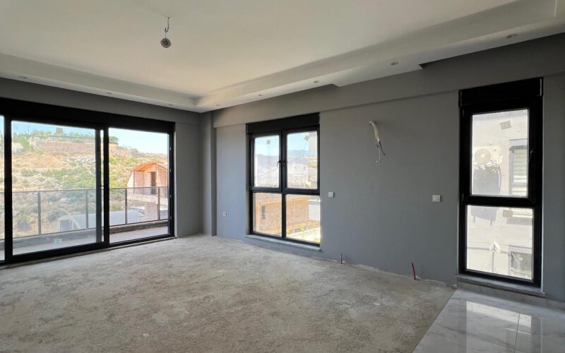 New 3 Room Apartment with Sea View in KONAKLI Alanya Turkey