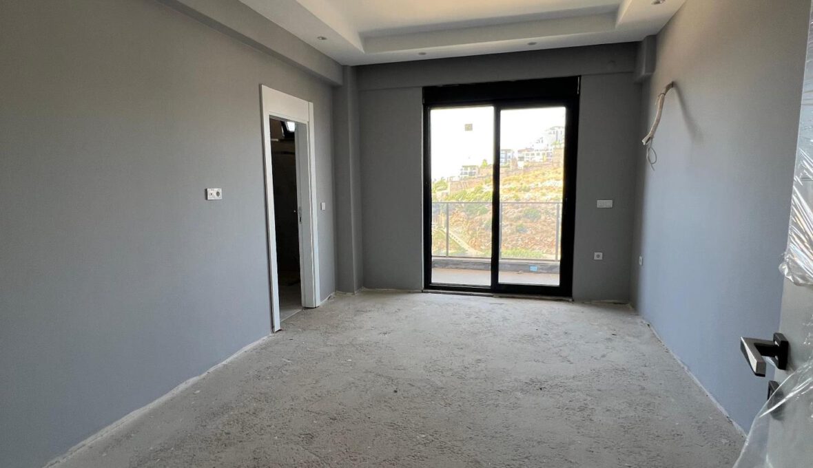 New 3 Room Apartment with Sea View in KONAKLI Alanya Turkey