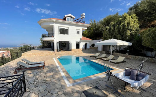 Villa with Private Pool and Sea View near KESTEL Alanya Turkey