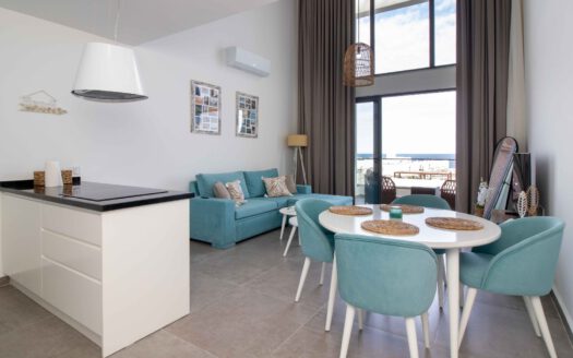 Furnished 1 Bedroom Loft Penthouse with Sea View in BAHCELI, Kyrenia, North Cyprus