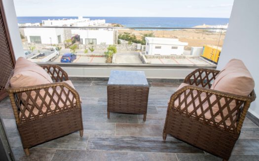 Furnished 1 Bedroom Loft Penthouse with Sea View in BAHCELI, Kyrenia, North Cyprus
