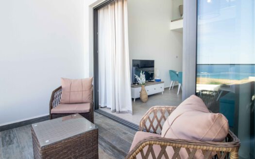 Furnished 1 Bedroom Loft Penthouse with Sea View in BAHCELI, Kyrenia, North Cyprus