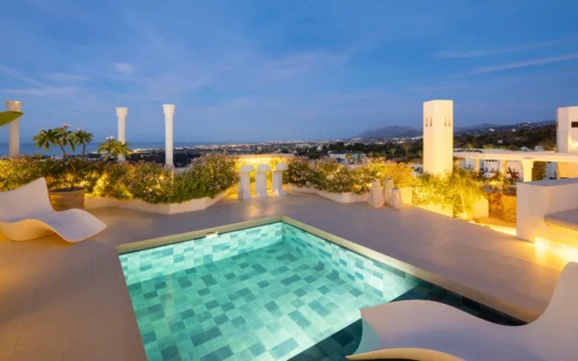 Duplex Penthouse with Pool and Sea View in Jardines Colgantes, Marbella, Costa del Sol, Spain