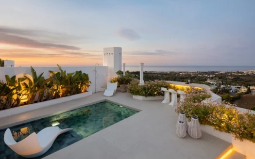 Duplex Penthouse with Pool and Sea View in Jardines Colgantes, Marbella, Costa del Sol, Spain