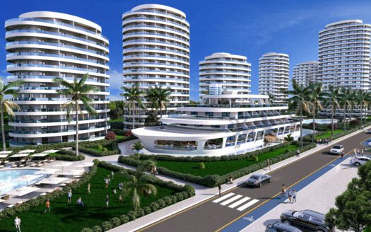 2+1 Apartments OCEAN LIFE RESIDENCE in İSKELE, Famagusta, North Cyprus