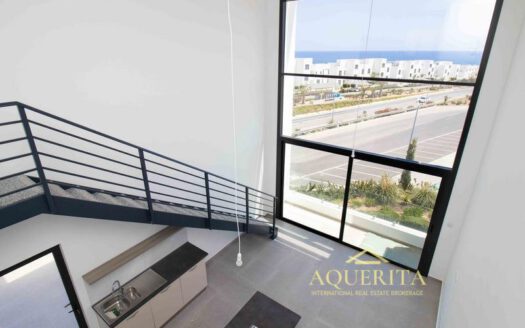 2 Bedroom Loft Penthouse with Sea View in ESENTEPE Kyrenia North Cyprus