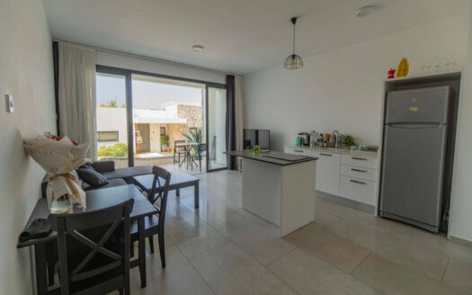 2 Room Ground Floor Apartment with partial Sea View in BAHCELI Kyrenia North Cyprus for Sale