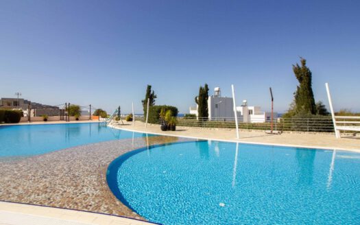 2 Room Ground Floor Apartment with partial Sea View in BAHCELI Kyrenia North Cyprus for Sale
