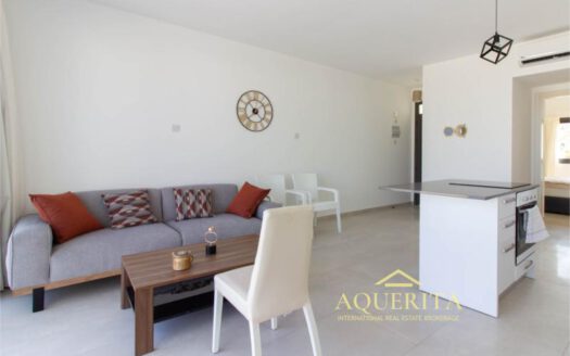2 Room Ground Floor Apartment with Sea View in BAHCELI Kyrenia North Cyprus