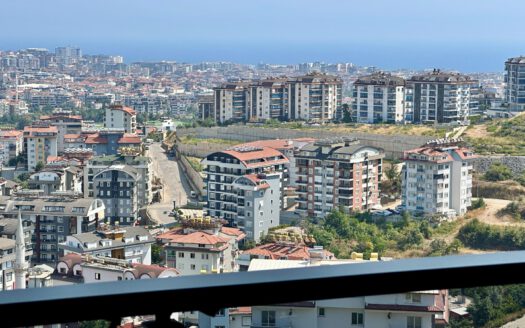 2 Room Apartment with Sea & Mountain View in CIKCILLI Alanya Turkey for Sale