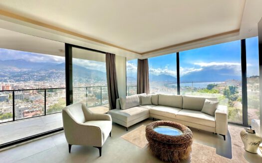 Sea + Mountain View Apartment near the Castle in ALANYA Turkey for Sale