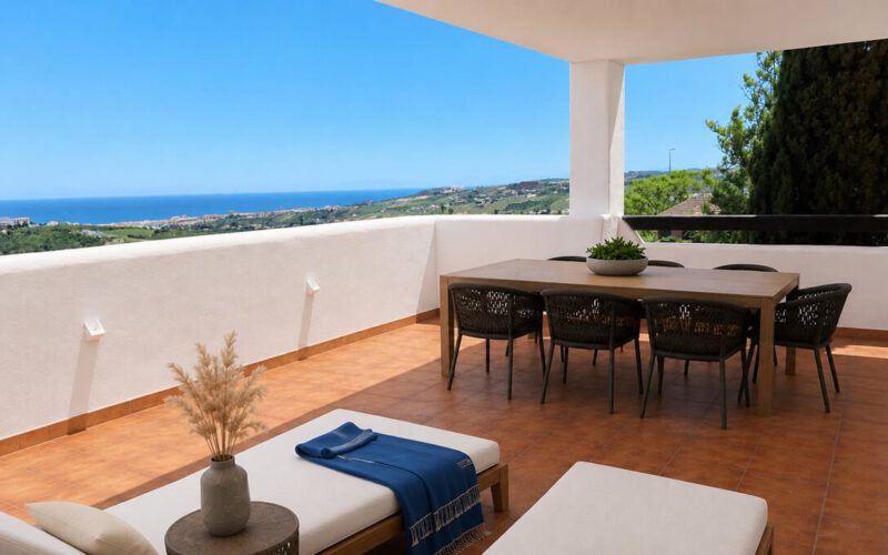 Sea View Apartment in Addie CASARES, COSTA del SOL, Spain